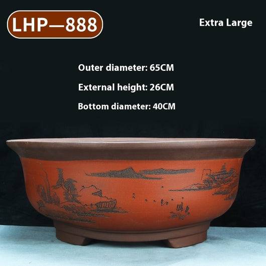 Maceta Cerámica Púrpura Grande 60cm para Árboles y Plantas Antiguas - Image 6