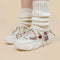 Zapatillas Deportivas Blancas con Suela Gruesa para Mujer