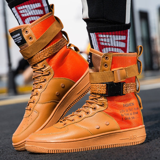 Zapatillas Altas Casuales para Parejas - Estilo Urbano Moderno