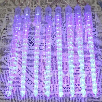 Lámpara Solar Navideña con Luces LED en Forma de Cono de Hielo - Image 37