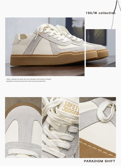 Zapatillas Blancas de Entrenamiento Alemán Estilo Japonés para Hombre - Image 8