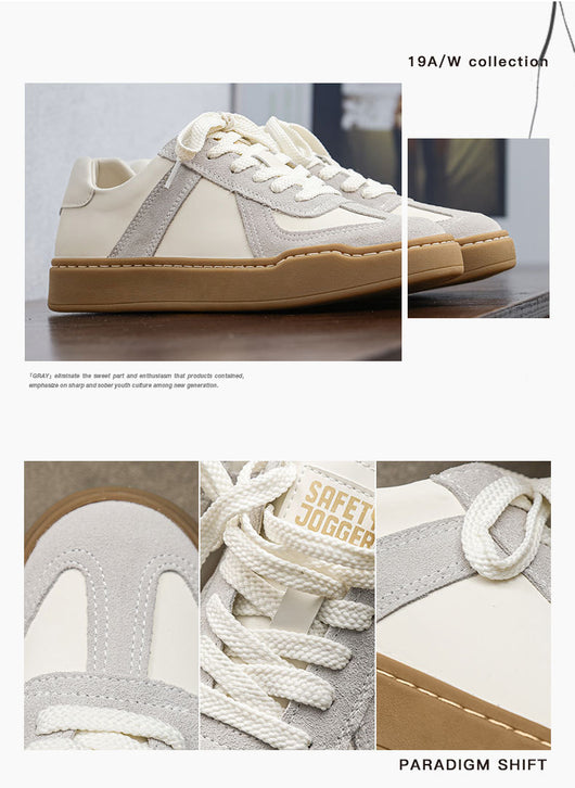 Zapatillas Blancas de Entrenamiento Alemán Estilo Japonés para Hombre - Image 8