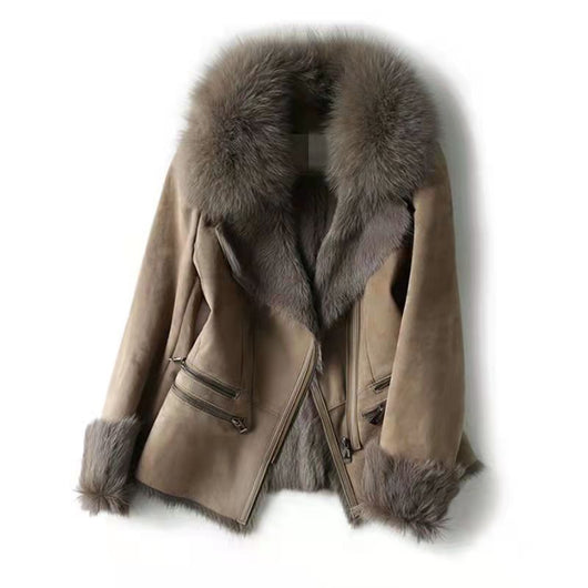 Chaqueta Corta Acolchada para Mujer con Cuello de Piel - Image 25