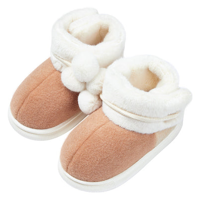 Pantuflas Térmicas Infantiles con Forro de Algodón y Felpa para Invierno - Image 2
