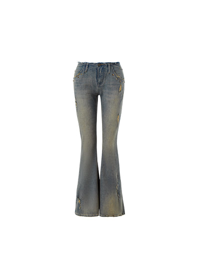 Jeans Rectos Desgastados Estilo Vintage - Image 6