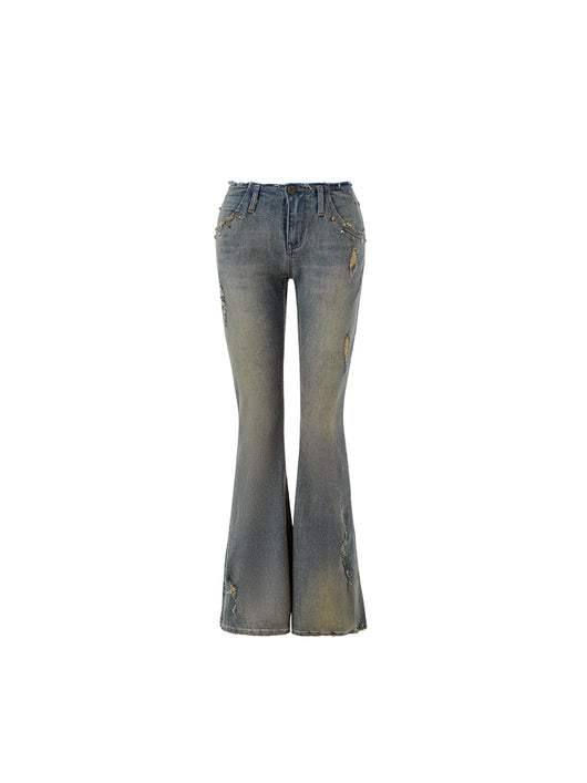 Jeans Rectos Desgastados Estilo Vintage - Image 6