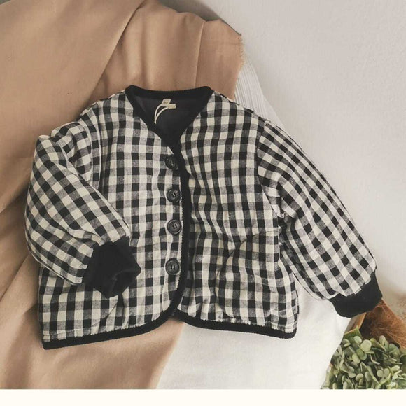 Abrigo Acolchado de Algodón Infantil Estilo Coreano Versátil