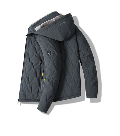 Chaqueta Acolchada con Capucha para Hombre - Abrigo Cálido Familiar - Image 4