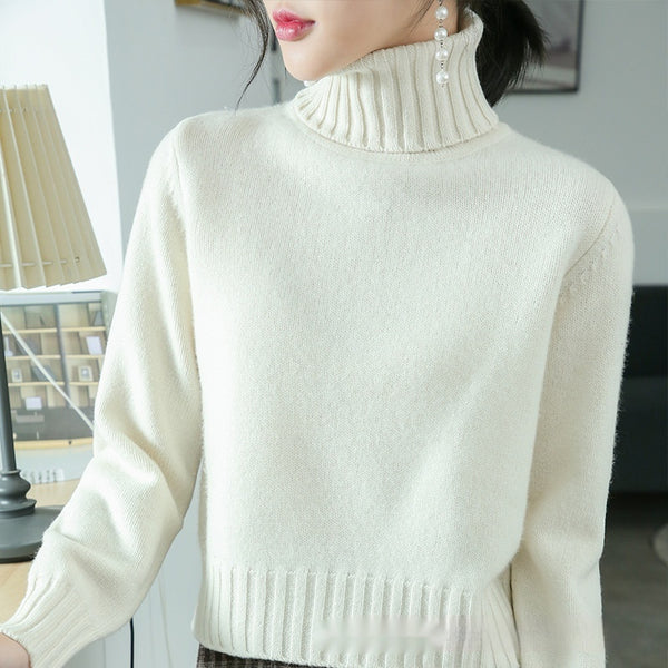 Suéter Lana Cuello Alto Slim Fit Mujer - Base Layer Premium