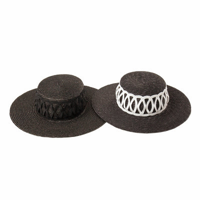 Sombrero de Paja con Diseño Reticulado - Protección Solar para Exteriores - Image 3
