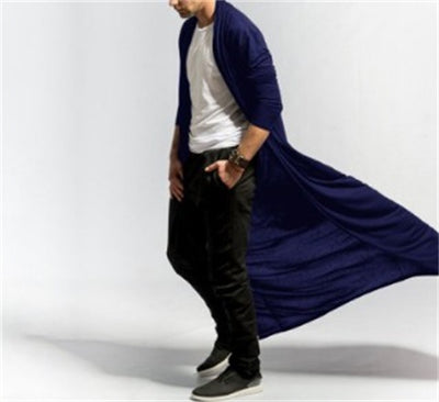 Abrigo Trench Largo Slim Fit Casual para Hombre - Image 13