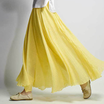Falda de Algodón y Lino Fluida - Perfecta para Viajes y Playa - Image 10