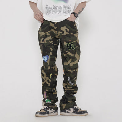 Pantalones Cargo Tácticos Camuflaje con Múltiples Bolsillos - Image 4