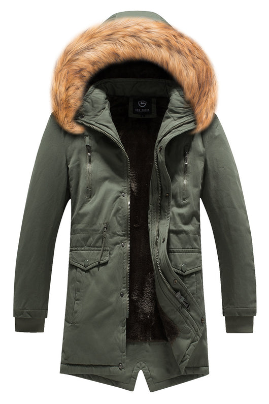 Chaqueta de Invierno Casual para Hombre con Capucha Desmontable - Image 15