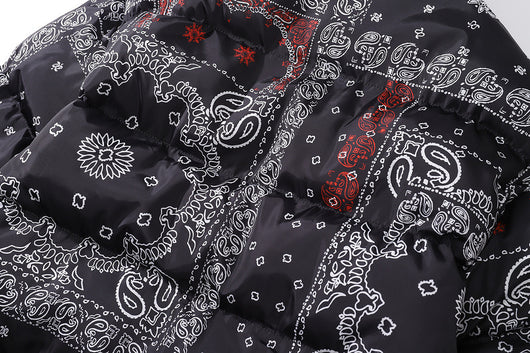 Abrigo Grueso Hip-hop de Algodón Flor de Anacardo para Hombre - Image 2