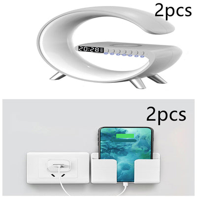 Lámpara LED Inteligente G con Altavoz Bluetooth, Cargador Inalámbrico y Control por App - Image 26