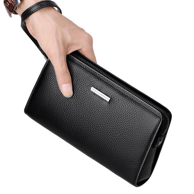 Cartera de Cuero Genuino para Hombre con Cierre de Combinación - Image 16