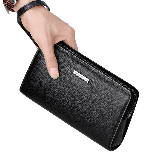Cartera de Cuero Genuino para Hombre con Cierre de Combinación - Image 16