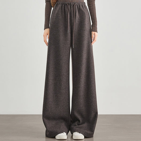 Pantalones de Jogger en Tweed Estampado - Mezcla de Lana Confortable