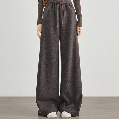 Pantalones de Jogger en Tweed Estampado - Mezcla de Lana Confortable