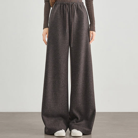 Pantalones de Jogger en Tweed Estampado - Mezcla de Lana Confortable
