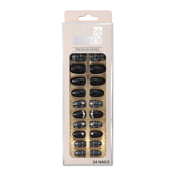 Uñas Postizas con Brillo Waterproof - Kit DIY en Caja