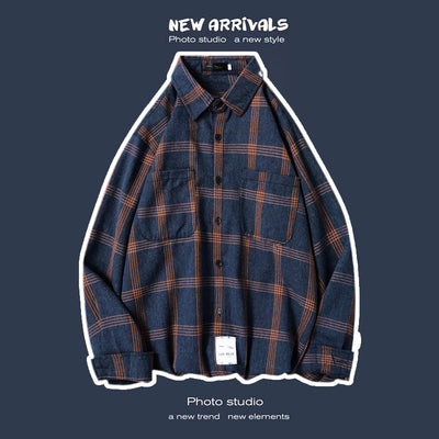 Abrigo Retro de Cuadros para Hombre - Estilo Suelto y Personalidad - Image 35
