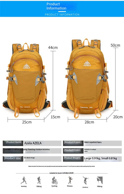 Mochila de Senderismo AZELA Gris - Mochila Multifuncional para Camping y Aventuras - Image 13