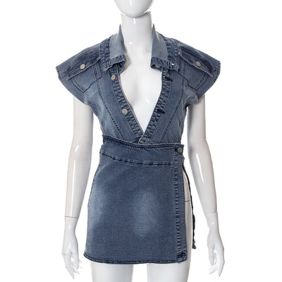 Conjunto Falda Denim Casual para Mujer - Estilo Street Wear Moderno - Image 18