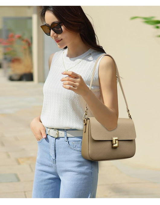 Bolso Mensajero de Cuero Vintage para Mujer - Image 16
