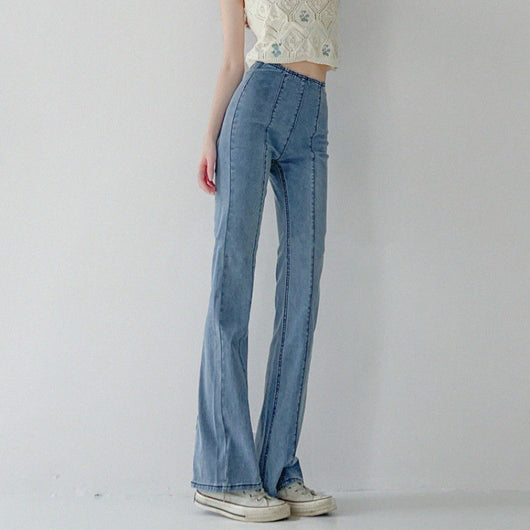 Jeans Retro Americano Cintura Alta con Efecto Levantador de Cadera para Mujer - Image 8