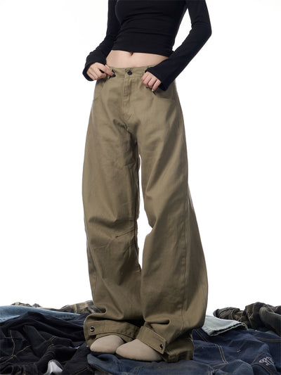 Pantalones Rectos Holgados Estilo Retro Americano - Image 17