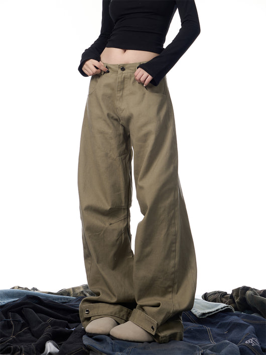 Pantalones Rectos Holgados Estilo Retro Americano - Image 17