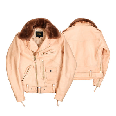 Chaqueta para Hombre con Cuello de Piel Desmontable y Cinturón Ajustable - Image 4