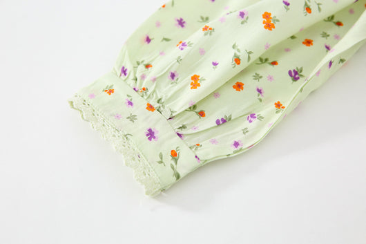 Vestido Infantil Estilo Occidental con Flores - Image 32