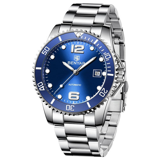Reloj Mecánico Automático para Hombre con Correa de Acero Inoxidable - Image 5
