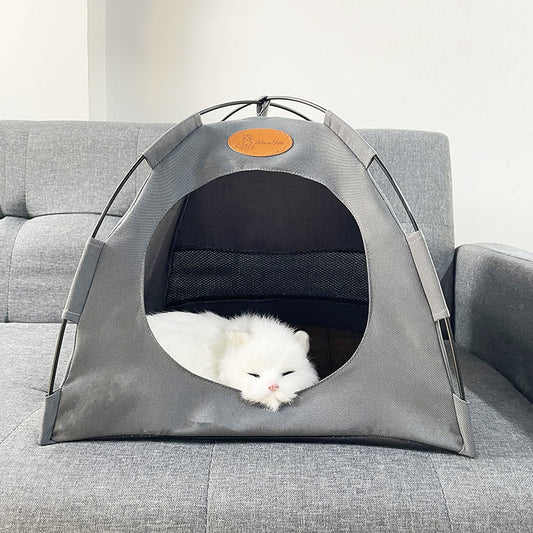 Carpa Portátil de Lona para Gatos al Aire Libre