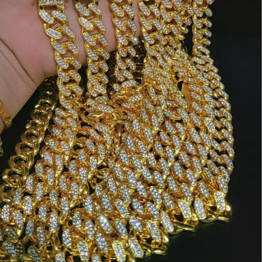 Cadena Cubana de Aleación con Strass Estilo Hip-hop para Hombre - Image 2
