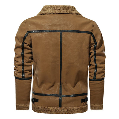 Chaqueta de Cuero Premium Estilo Europeo con Forro de Terciopelo - Image 7