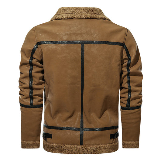Chaqueta de Cuero Premium Estilo Europeo con Forro de Terciopelo - Image 7
