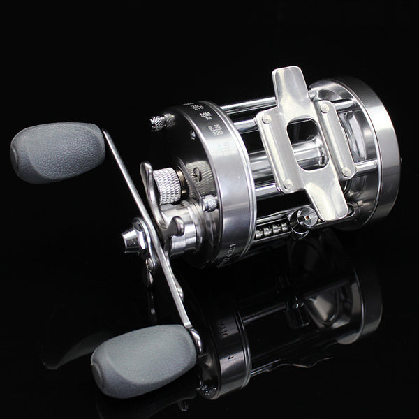 Carrete de Pesca Doble Freno Tambor Metálico Weihai - Equipo Profesional