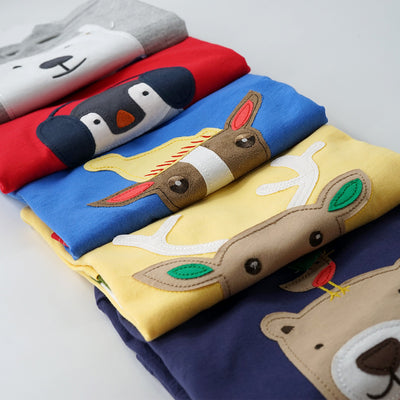 Suéter Infantil Cuello Redondo con Mangas Rayadas - Image 8
