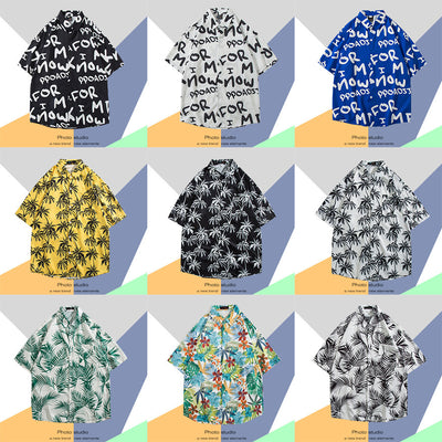 Camisa Estampada Tailandesa Manga Corta para Hombre - Image 5
