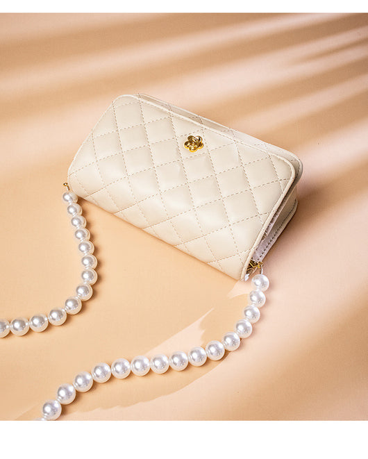 Bolso de Cadena Diamante Estilo Perfume en Cuero Pequeño - Image 25