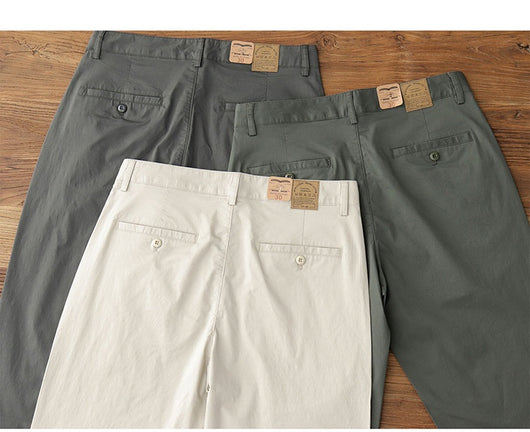 Pantalones Casuales Hombre Verano Transpirables Ajuste Cónico Elástico - Image 20