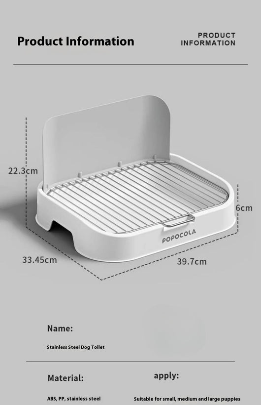 Orinal de Acero Inoxidable para Perros Pequeños - Image 12