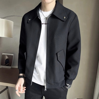 Chaqueta Casual para Hombre en Tono Café - Perfecta para Primavera y Otoño - Image 7