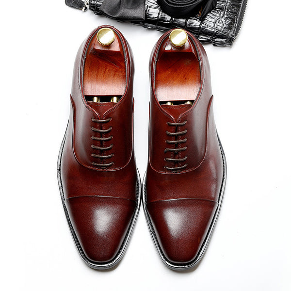 Zapatos de Cuero Formales Versátiles para Hombre con Articulaciones Flexibles