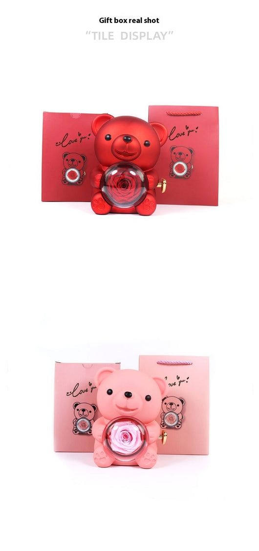 Collar Doble Corazón Grabado - Set de Regalo Rosa Romántico - Image 14