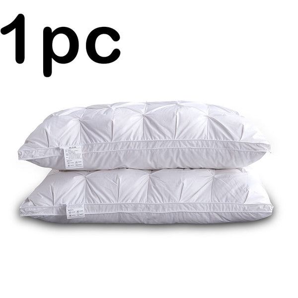 Almohada de Plumón de Ganso Blanco Premium 95% - Confort Hotel Cinco Estrellas